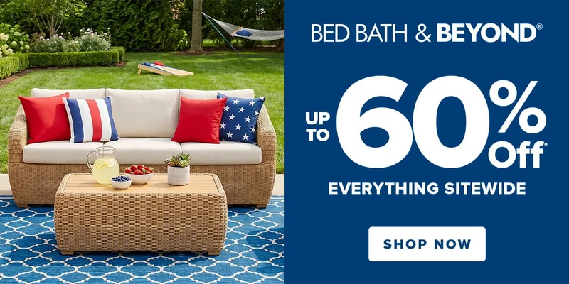 Bed Bath & Beyond—Beyond Big Memorial Day Sale Up to 60% Off