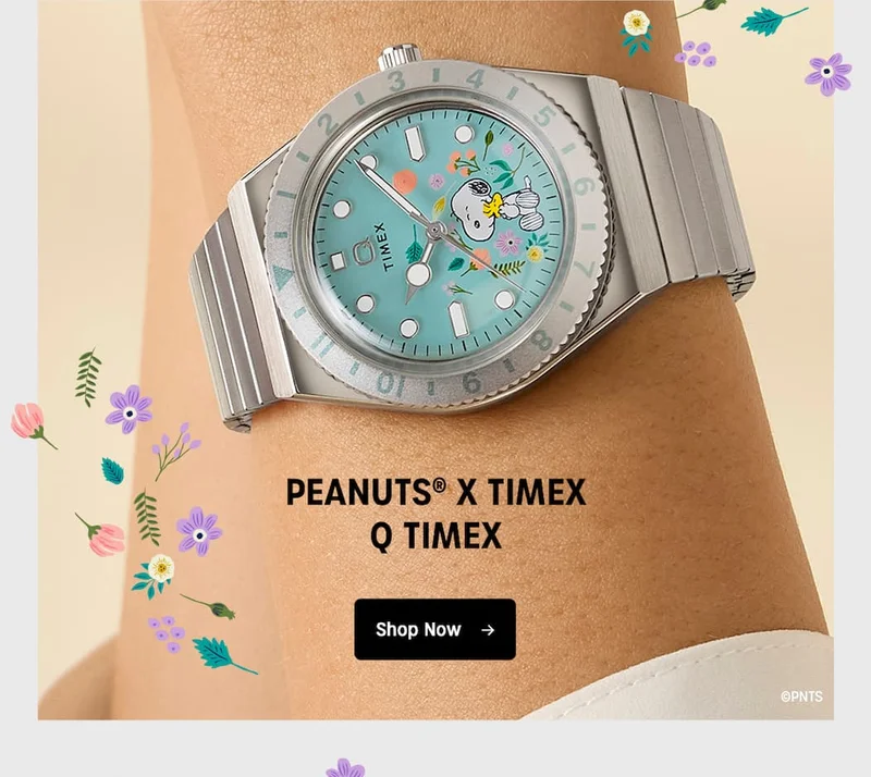Shop Now (Peanuts® x Q Timex®) - Timex