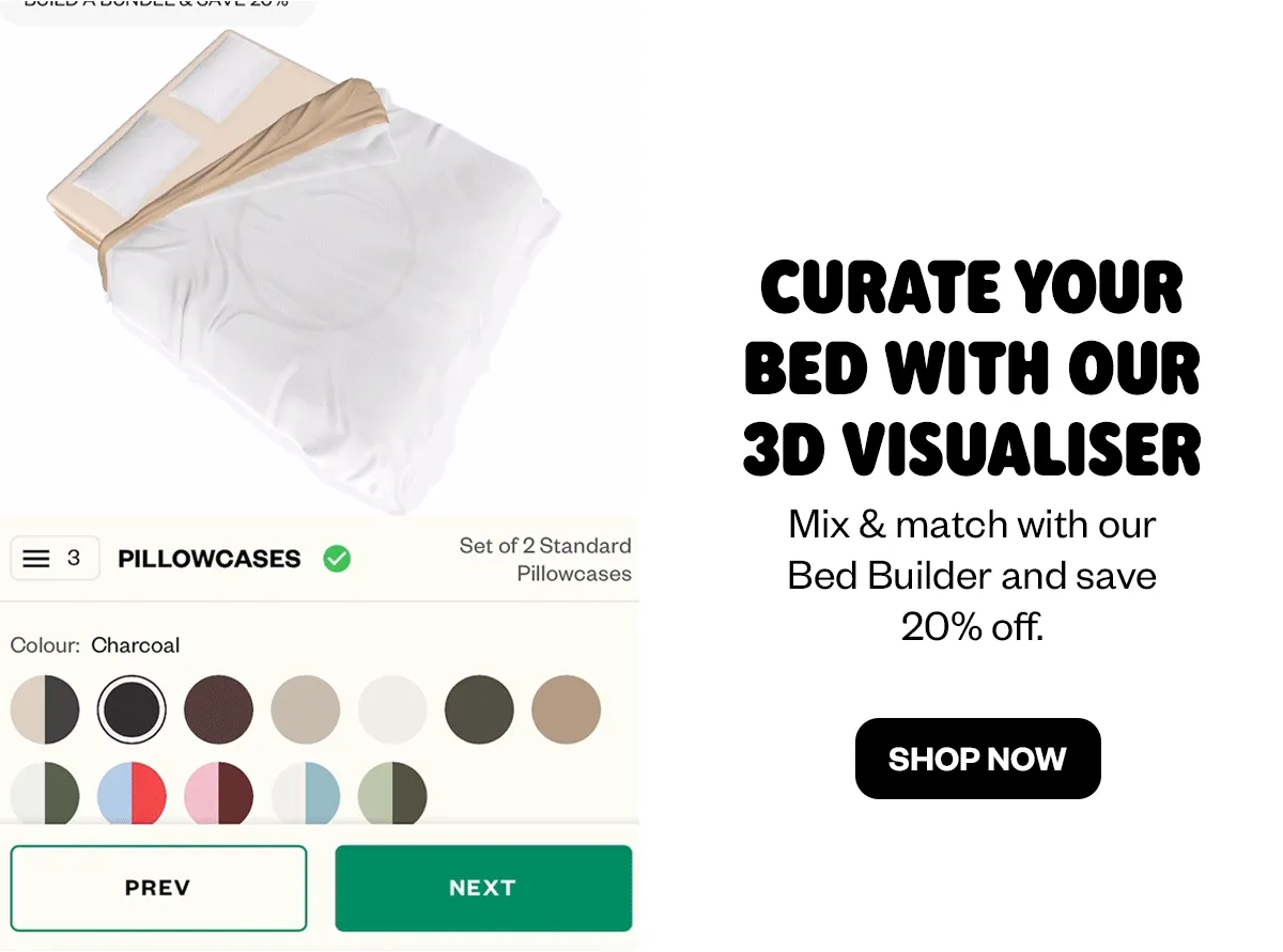 Curate your bed with our 3D visualiser