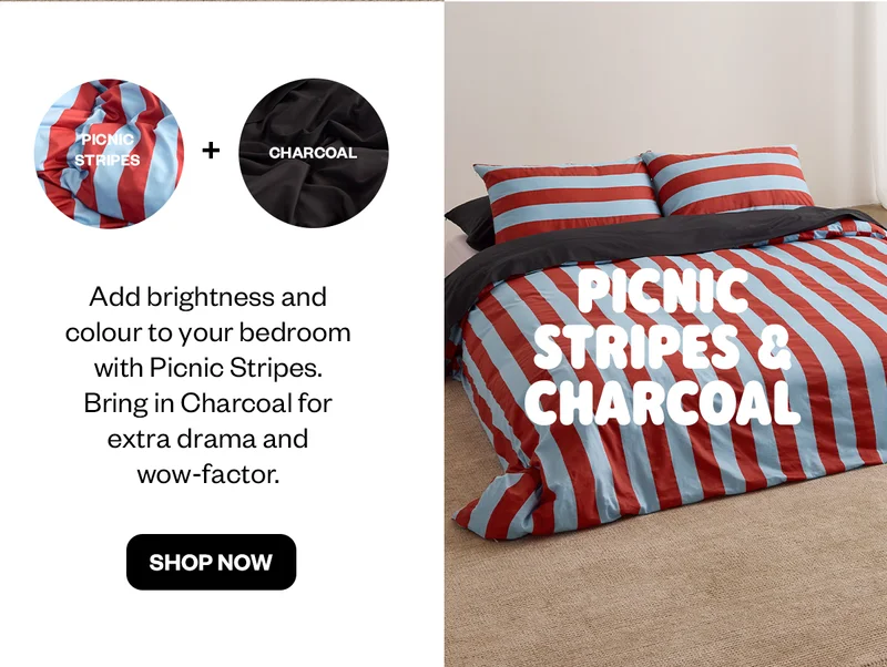 Picnic Stripes & Charcoal