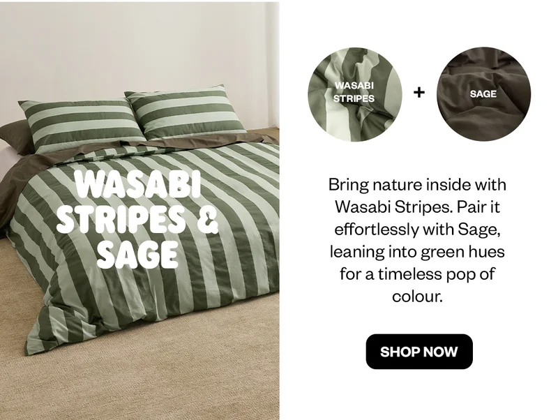 WASABI STRIPES & SAGE