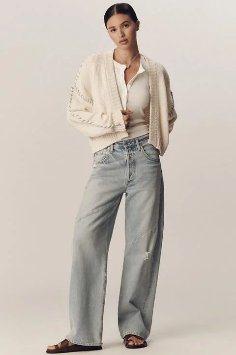 Citizens of Humanity Ayla Swirl High-Rise Tapered Jeans