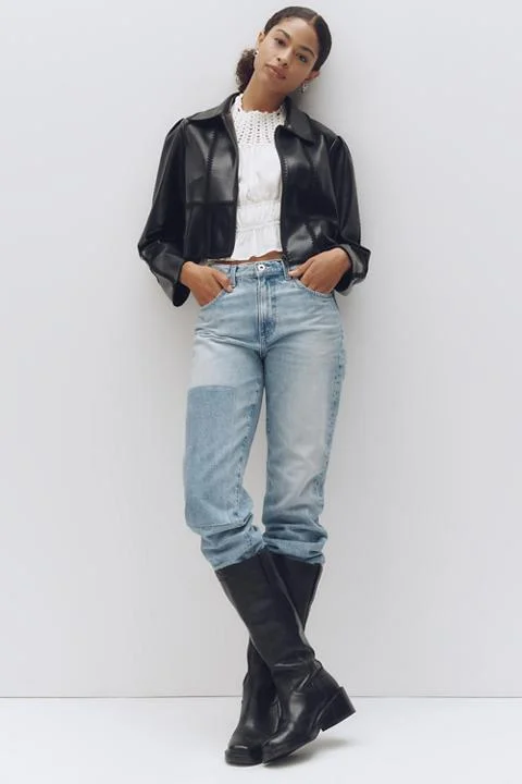AG Brinley High-Rise Straight-Leg Jeans