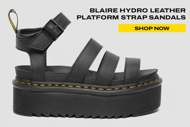 Blaire Hydro Leather Platform Strap Sandals