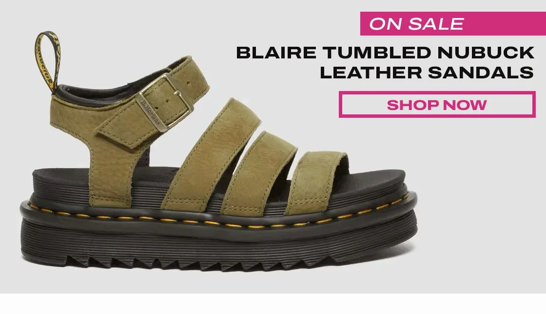 Blaire Tumbled Nubuck Leather Sandals