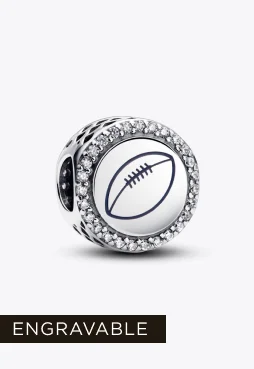 Engravable Football Charm