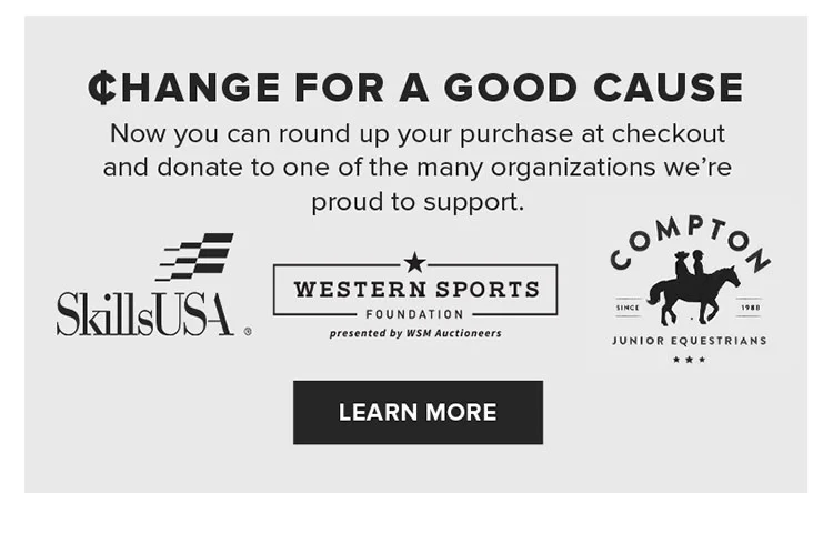 CHANGE FOR A GOOD CAUSE | LEARN MORE