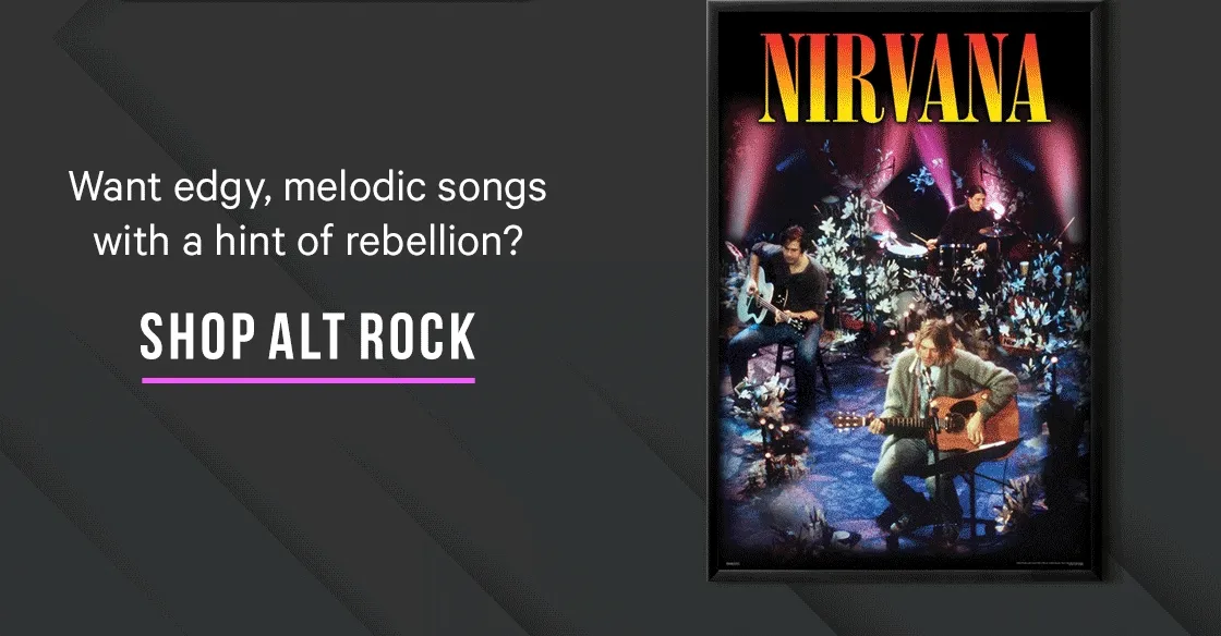 Want edgy, melodic songs with a hint of rebellion? Shop Alt Rock