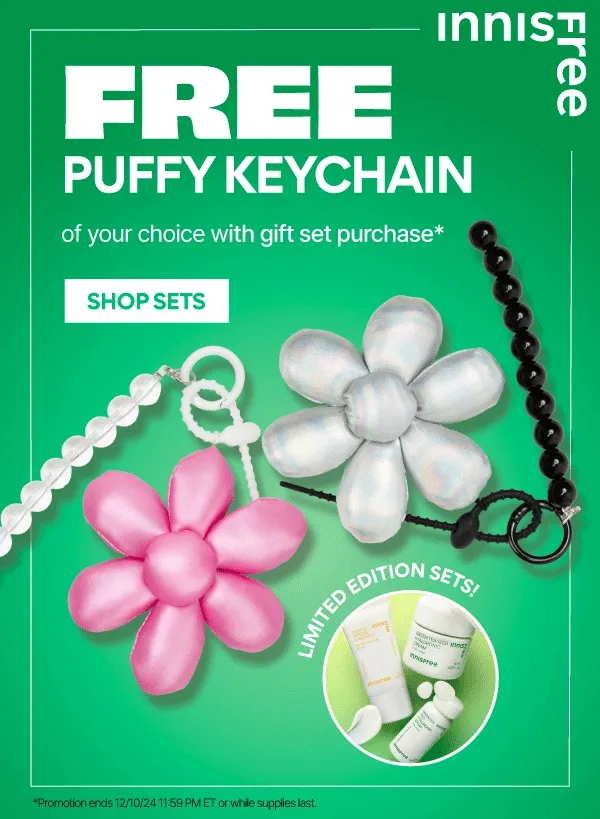 FREE KEYCHAIN WITH GIFT SET PURCHASE