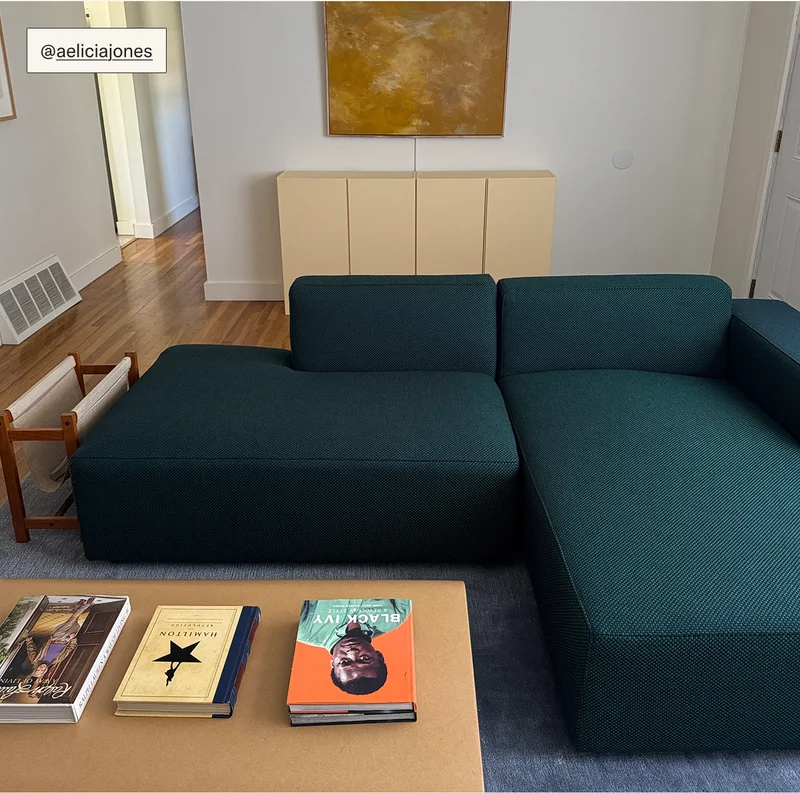 The Form Sectional (in Sisu), styled by Aelicia Jones