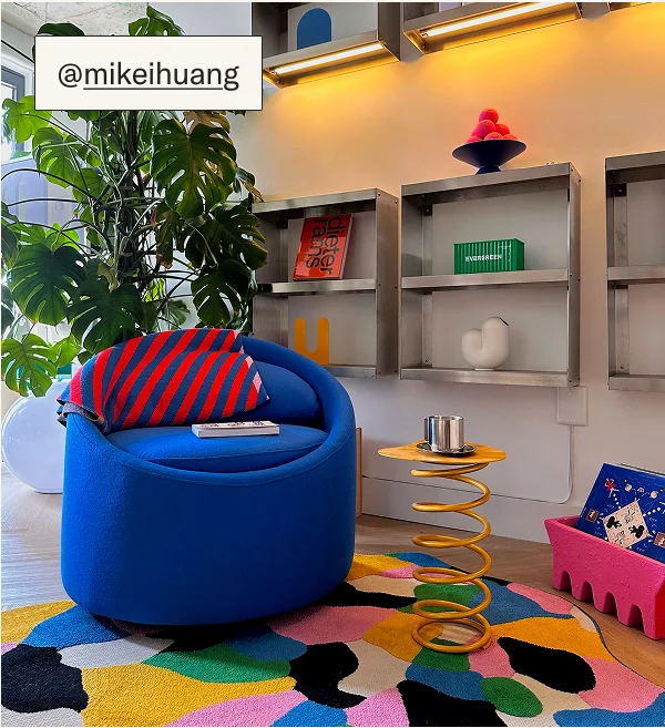 The Gere Easy Chair, styled by Mikei Huang