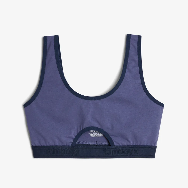 Image of Peekaboo Soft Bra - Cobalt