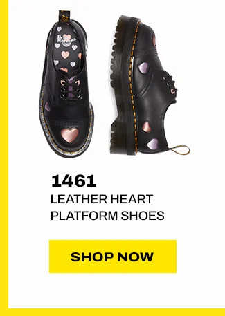 1461 LEATHER HEART PLATFORM SHOES