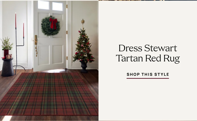 Dress Stewart Tartan Red Rug