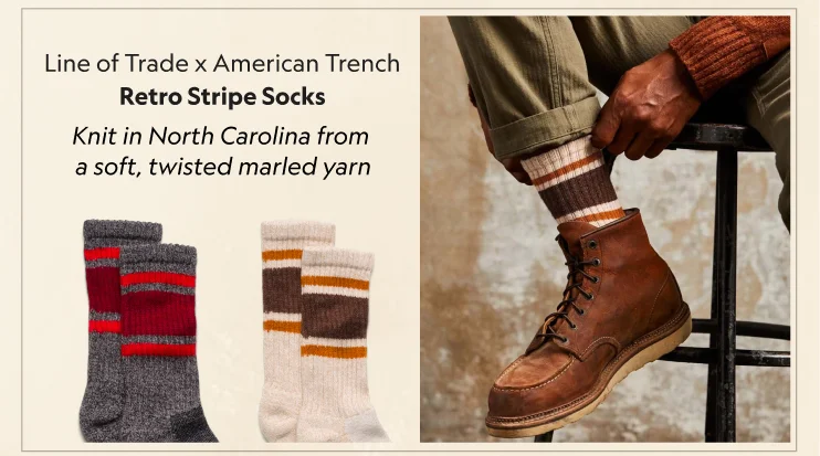 Line of Trade X American Trench Retro Stripe Socks