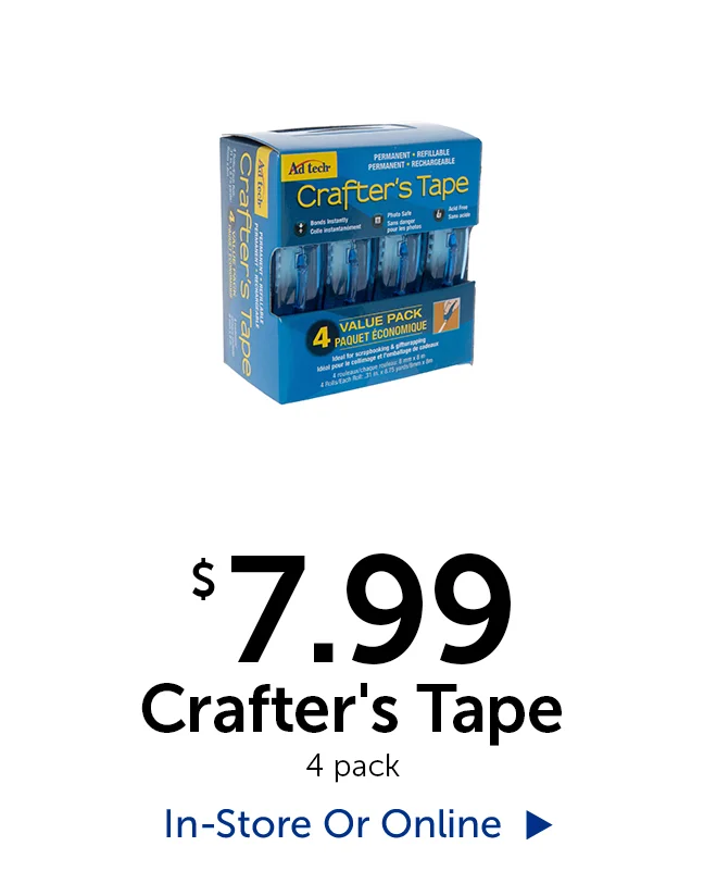 $7.99 Crafter's Tape - 4 pack