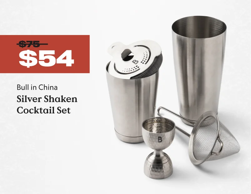 Silver Shaken Cocktail Set
