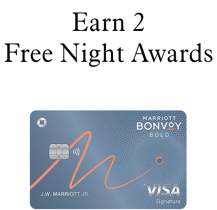 Earn 2 Free Night Awards | Marriott Bonvoy Bold® Card