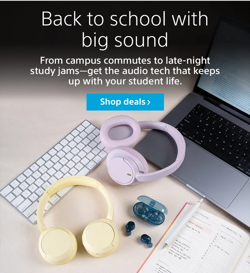 Back to school with big sound | Shop deals