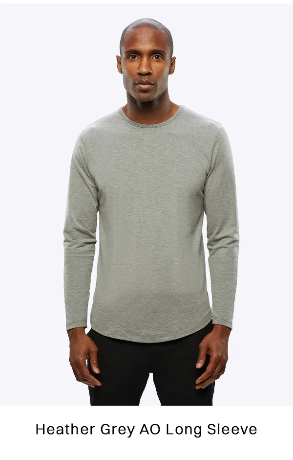 AO Long Sleeve Curve-Hem Tee
