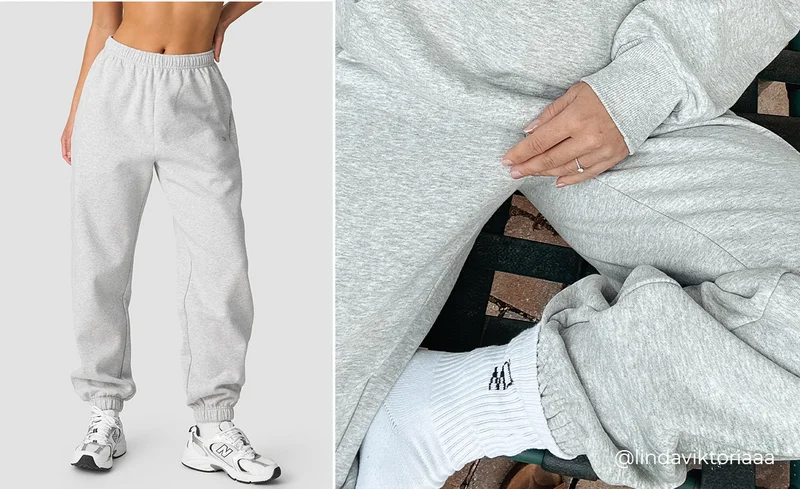 Everyday Sweatpants Wmn Light Grey Melange