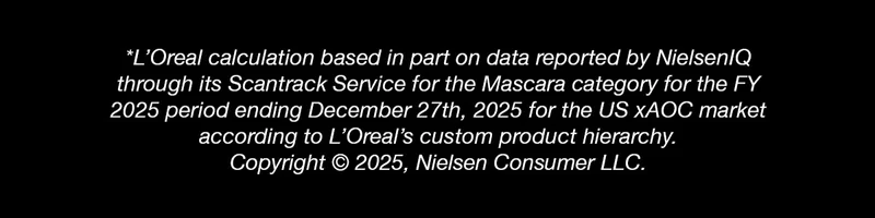 #1 Mascara in the U.S. Disclaimer