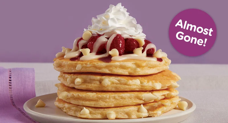 MAY PANCAKE OF THE MONTH: WHITE CHOCOLATE&nbsp;RASPBERRY
