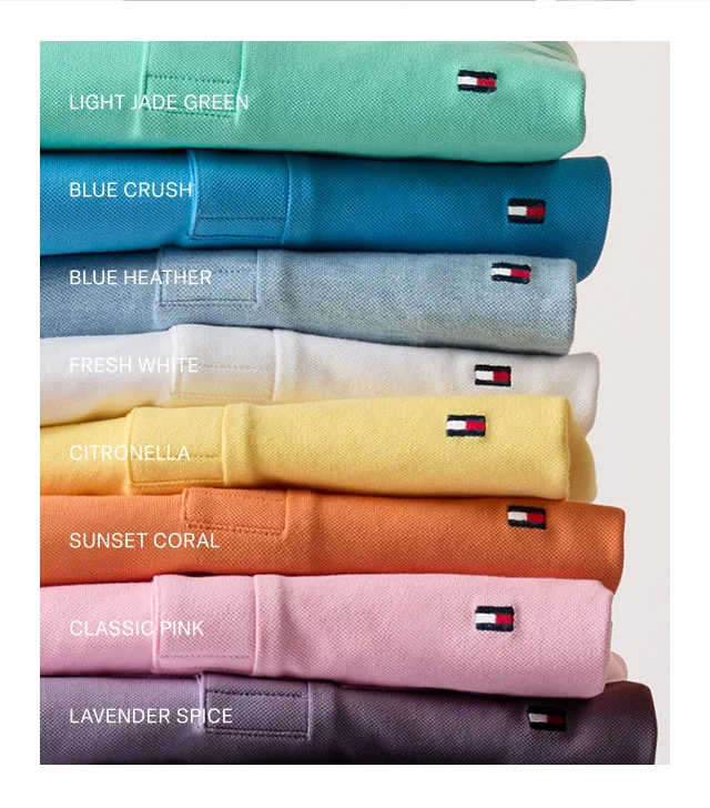 LIGHT JADE GREEN BLUE CRUSH BLUE HEATHER FRESH WHITE CITRONELLA.... SUNSET CORAL CLASSIC PINK LAVENDER SPICE