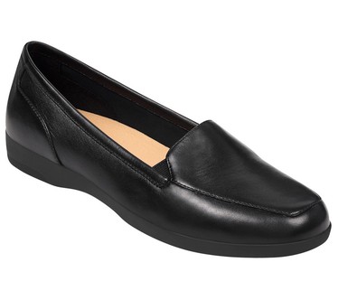 Easy Spirit Slip On Smooth Leather Loafers - Devitt