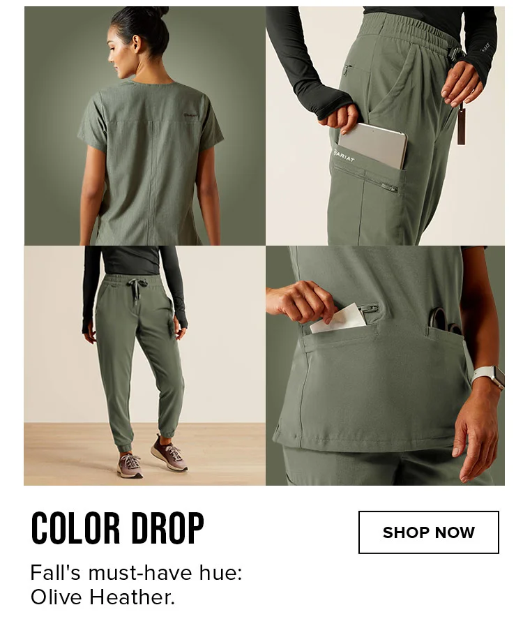COLOR DROP. Fall's must-have hue: Olive Heather. | SHOP NOW