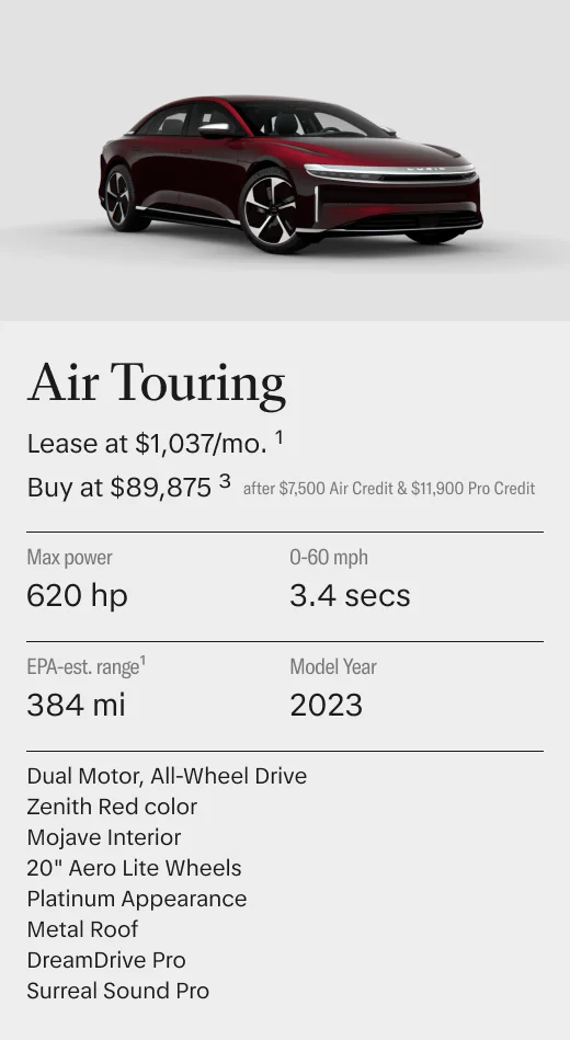 Lucid Air Touring