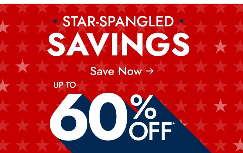 Star-Spangled Sneak Peek—Up to 60% Off
