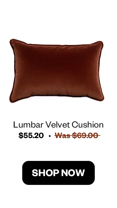 Lumbar Velvet Cushion