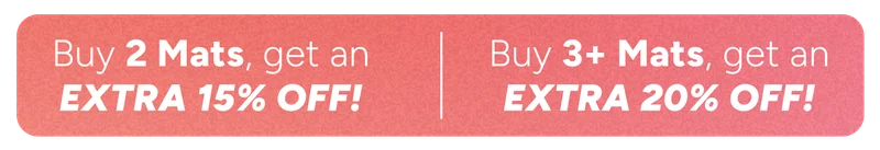 Buy 2 Yoga Mats, get an extra 15% off