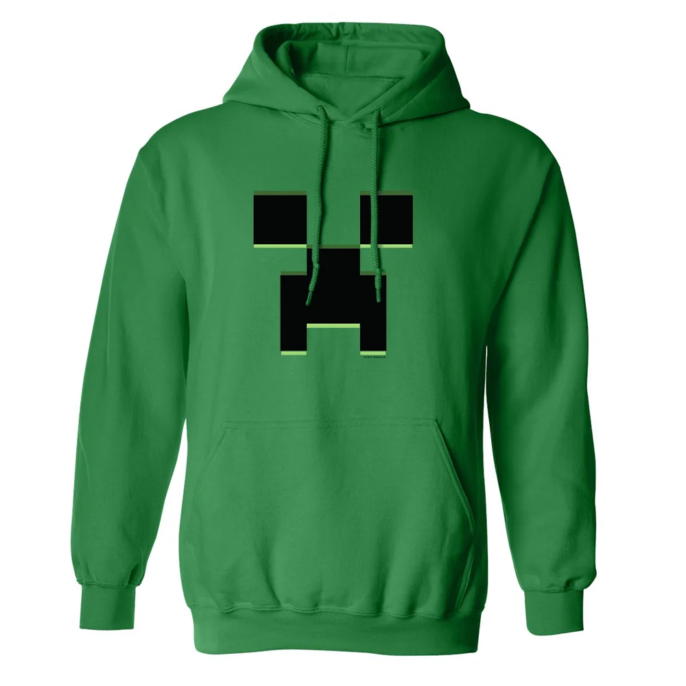 Image of Minecraft Creeper Fleece Pullover Hoodie