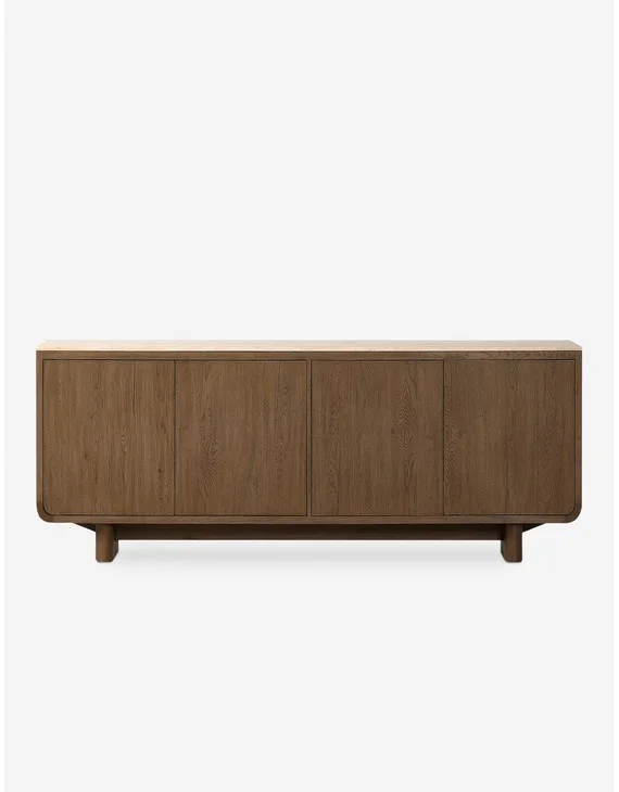 Bram Sideboard-Natural and Travertine