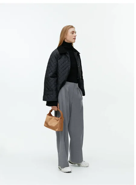 Low-Waist Flannel Trousers