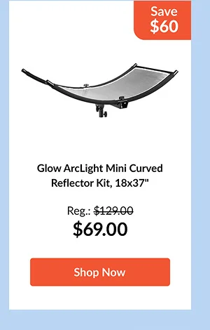 Glow ArcLight Mini Curved Reflector Kit, 18x37
