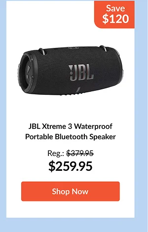 JBL Xtreme 3 Waterproof Portable Bluetooth Speaker
