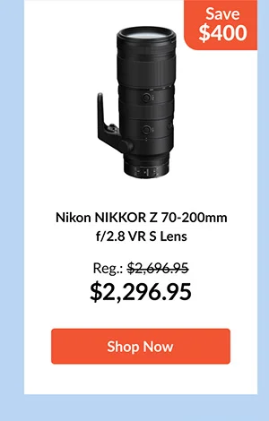 Nikon NIKKOR Z 70-200mm f/2.8 VR S Lens