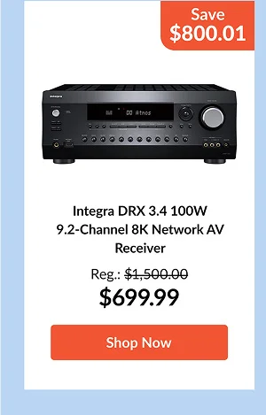 Integra DRX 3.4 100W 9.2-Channel 8K Network AV Receiver