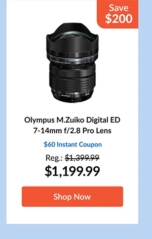 Olympus M.Zuiko Digital ED 7-14mm f/2.8 Pro Lens