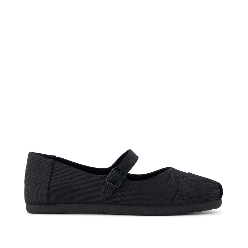Image of Womens Alpargata Mary Jane Black Canvas