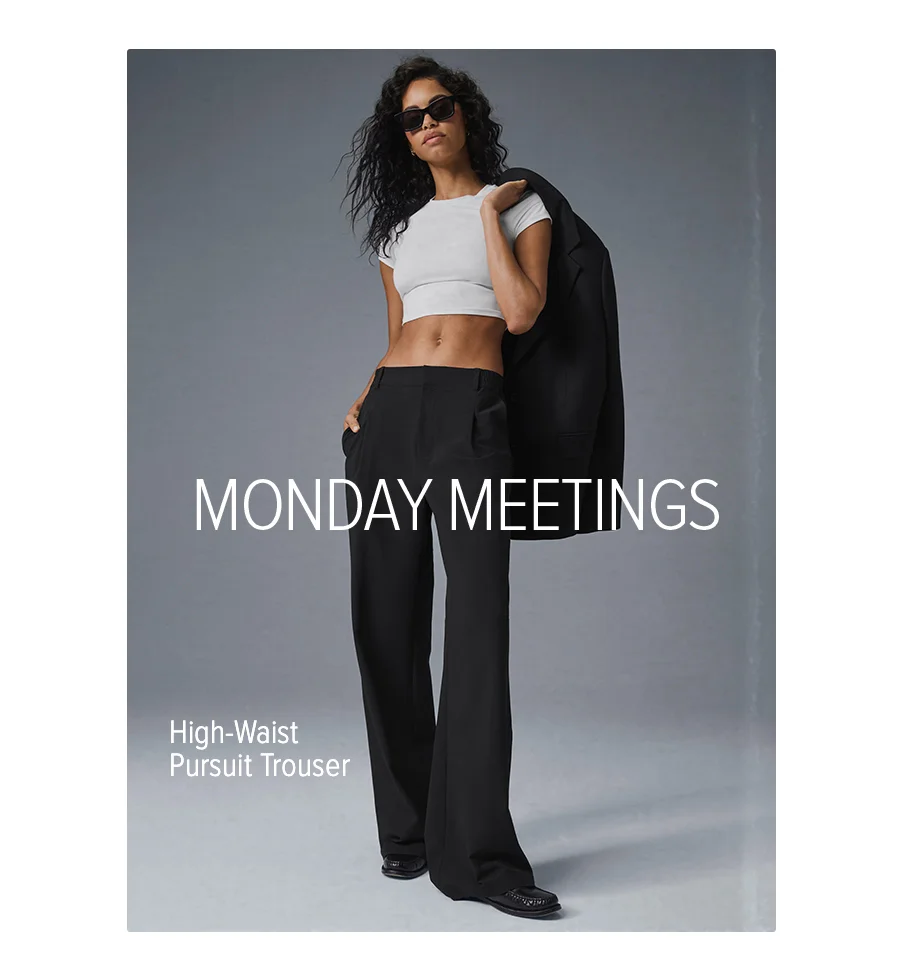 MONDAY MEETINGS HIGH-WAIST PURSUIT TROUSER