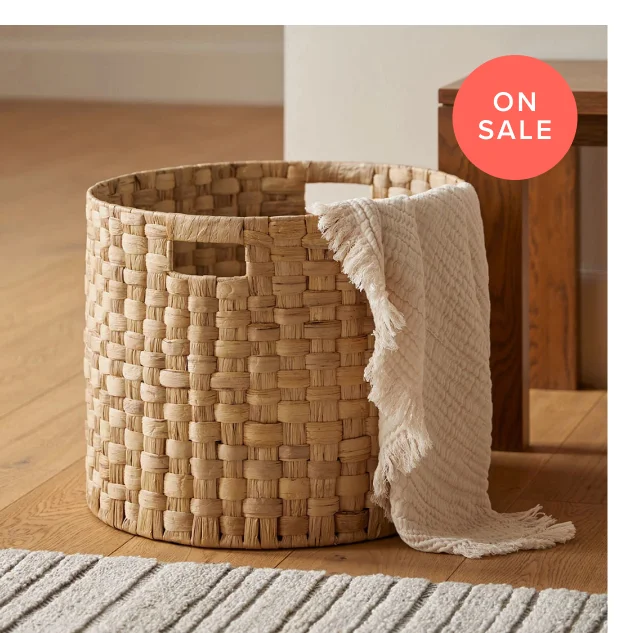 Arbo Natural Large Round Basket