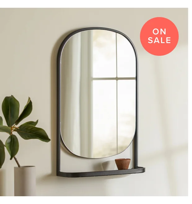 Klein Black Wall Mirror