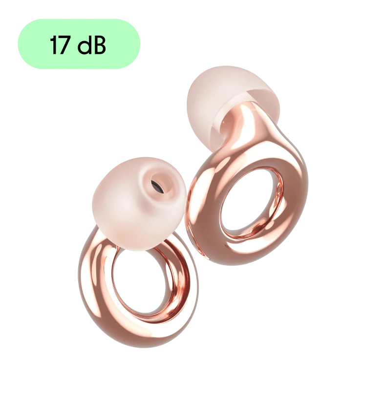 The lilac Loop Quiet earplugs.