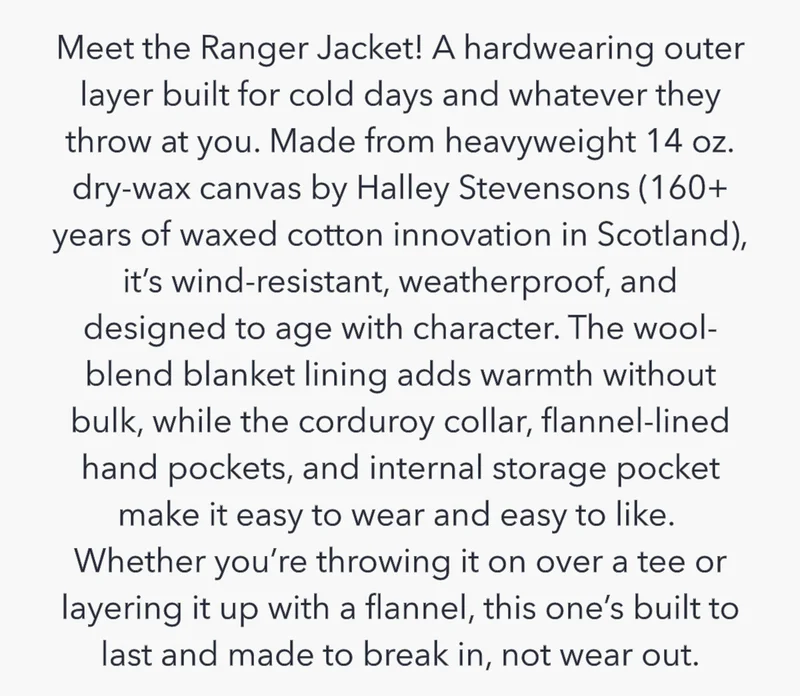Meet The Ranger Jacket!