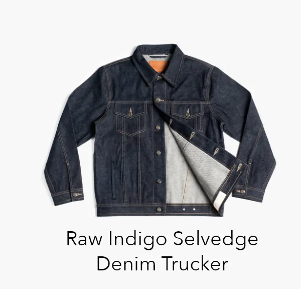 Raw Indigo Selvedge Denim Trucker