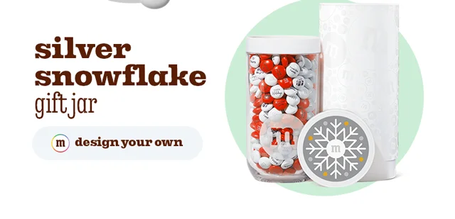 SILVER SNOWFLAKE GIFT JAR